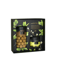 Black Box Ægg Crispy Caramel Regular & Lime Crackle Small Lakrids by Bülow
